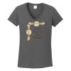 Ladies Heavy Cotton ™ 100% Cotton V Neck T Shirt Thumbnail