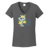 Ladies Heavy Cotton ™ 100% Cotton V Neck T Shirt Thumbnail