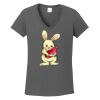 Ladies Heavy Cotton ™ 100% Cotton V Neck T Shirt Thumbnail