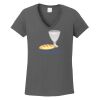 Ladies Heavy Cotton ™ 100% Cotton V Neck T Shirt Thumbnail