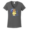 Ladies Heavy Cotton ™ 100% Cotton V Neck T Shirt Thumbnail