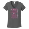 Ladies Heavy Cotton ™ 100% Cotton V Neck T Shirt Thumbnail