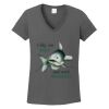 Ladies Heavy Cotton ™ 100% Cotton V Neck T Shirt Thumbnail