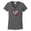 Ladies Heavy Cotton ™ 100% Cotton V Neck T Shirt Thumbnail