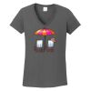 Ladies Heavy Cotton ™ 100% Cotton V Neck T Shirt Thumbnail