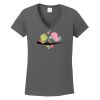 Ladies Heavy Cotton ™ 100% Cotton V Neck T Shirt Thumbnail