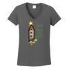 Ladies Heavy Cotton ™ 100% Cotton V Neck T Shirt Thumbnail
