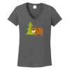 Ladies Heavy Cotton ™ 100% Cotton V Neck T Shirt Thumbnail