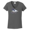 Ladies Heavy Cotton ™ 100% Cotton V Neck T Shirt Thumbnail