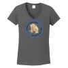 Ladies Heavy Cotton ™ 100% Cotton V Neck T Shirt Thumbnail