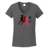 Ladies Heavy Cotton ™ 100% Cotton V Neck T Shirt Thumbnail