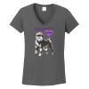 Ladies Heavy Cotton ™ 100% Cotton V Neck T Shirt Thumbnail