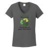 Ladies Heavy Cotton ™ 100% Cotton V Neck T Shirt Thumbnail