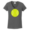 Ladies Heavy Cotton ™ 100% Cotton V Neck T Shirt Thumbnail
