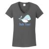 Ladies Heavy Cotton ™ 100% Cotton V Neck T Shirt Thumbnail