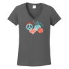Ladies Heavy Cotton ™ 100% Cotton V Neck T Shirt Thumbnail