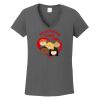 Ladies Heavy Cotton ™ 100% Cotton V Neck T Shirt Thumbnail