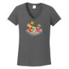 Ladies Heavy Cotton ™ 100% Cotton V Neck T Shirt Thumbnail