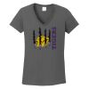 Ladies Heavy Cotton ™ 100% Cotton V Neck T Shirt Thumbnail