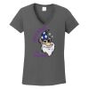 Ladies Heavy Cotton ™ 100% Cotton V Neck T Shirt Thumbnail