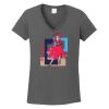 Ladies Heavy Cotton ™ 100% Cotton V Neck T Shirt Thumbnail