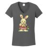 Ladies Heavy Cotton ™ 100% Cotton V Neck T Shirt Thumbnail