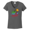 Ladies Heavy Cotton ™ 100% Cotton V Neck T Shirt Thumbnail