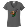 Ladies Heavy Cotton ™ 100% Cotton V Neck T Shirt Thumbnail