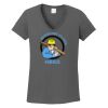 Ladies Heavy Cotton ™ 100% Cotton V Neck T Shirt Thumbnail