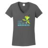Ladies Heavy Cotton ™ 100% Cotton V Neck T Shirt Thumbnail