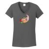 Ladies Heavy Cotton ™ 100% Cotton V Neck T Shirt Thumbnail