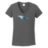 Ladies Heavy Cotton ™ 100% Cotton V Neck T Shirt Thumbnail