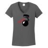 Ladies Heavy Cotton ™ 100% Cotton V Neck T Shirt Thumbnail