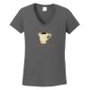 Ladies Heavy Cotton ™ 100% Cotton V Neck T Shirt Thumbnail