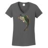 Ladies Heavy Cotton ™ 100% Cotton V Neck T Shirt Thumbnail