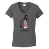 Ladies Heavy Cotton ™ 100% Cotton V Neck T Shirt Thumbnail