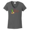 Ladies Heavy Cotton ™ 100% Cotton V Neck T Shirt Thumbnail