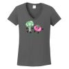 Ladies Heavy Cotton ™ 100% Cotton V Neck T Shirt Thumbnail