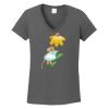 Ladies Heavy Cotton ™ 100% Cotton V Neck T Shirt Thumbnail