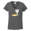 Ladies Heavy Cotton ™ 100% Cotton V Neck T Shirt Thumbnail