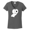 Ladies Heavy Cotton ™ 100% Cotton V Neck T Shirt Thumbnail