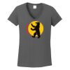 Ladies Heavy Cotton ™ 100% Cotton V Neck T Shirt Thumbnail