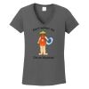 Ladies Heavy Cotton ™ 100% Cotton V Neck T Shirt Thumbnail