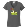 Ladies Heavy Cotton ™ 100% Cotton V Neck T Shirt Thumbnail