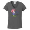 Ladies Heavy Cotton ™ 100% Cotton V Neck T Shirt Thumbnail