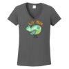 Ladies Heavy Cotton ™ 100% Cotton V Neck T Shirt Thumbnail
