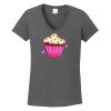 Ladies Heavy Cotton ™ 100% Cotton V Neck T Shirt Thumbnail