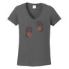 Ladies Heavy Cotton ™ 100% Cotton V Neck T Shirt Thumbnail