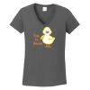 Ladies Heavy Cotton ™ 100% Cotton V Neck T Shirt Thumbnail