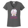 Ladies Heavy Cotton ™ 100% Cotton V Neck T Shirt Thumbnail